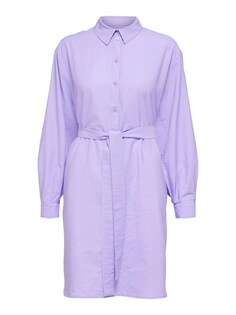 Рубашка-платье Selected, фиолетовый