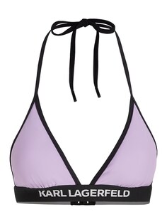 Треугольный топ бикини Karl Lagerfeld, лаванда