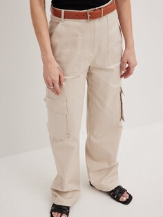 Широкие брюки-карго NA-KD, бежевый