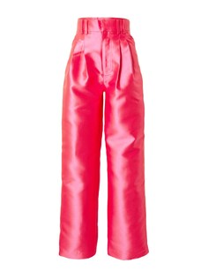 Широкие брюки со складками спереди Warehouse Satin Twill High Waisted Wide Leg Trouse, розовый