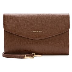 Клатч Lazarotti Bologna Leather, темно коричневый