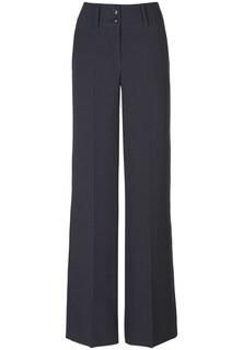 Широкие брюки со складками Fadenmeister Berlin, темно-синий