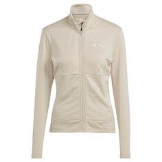 Спортивная флисовая куртка Adidas Multi Light Fleece, бежевый
