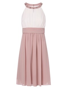 Коктейльное платье Marie Lund, темно-розовый/белый