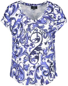 Рубашка Monari, морской синий/натуральный белый