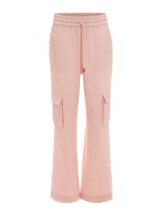 Широкие брюки-карго Guess, светло-розовый
