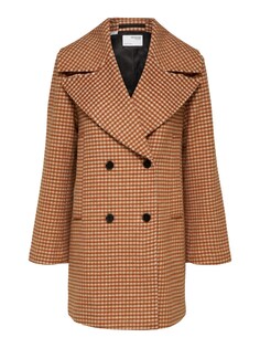 Межсезонное пальто Selected Jenna, коричневый