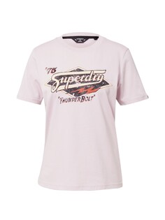 Рубашка Superdry, пастельно-фиолетовый