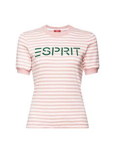 Рубашка Esprit, розовый/белый