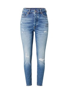 Джинсы узкого кроя Scotch &amp; Soda The Line high rise skinny in organic cot, синий