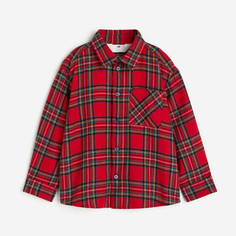 Рубашка H&amp;M Cotton Flannel, красный H&M