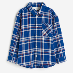 Рубашка H&amp;M Cotton Flannel, синий H&M