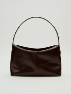 Кожаная сумка 90-х годов Massimo Dutti, коричневый