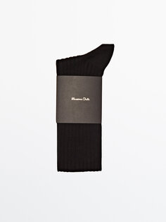 Носки из шотландской пряжи Massimo Dutti, черный