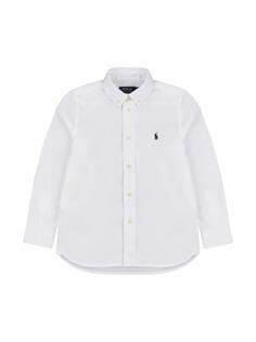 Хлопковая рубашка с логотипом Ralph Lauren