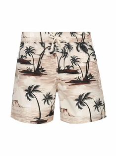 Плавки-шорты с гавайским принтом Palm Angels