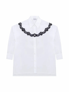 Хлопковая рубашка с логотипом Dolce&amp;Gabbana