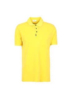 Желтая мужская футболка с воротником поло Network