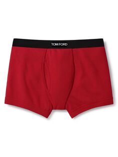 Трусы-боксеры из эластичного хлопка с логотипом Tom Ford, красный