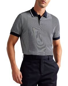 Полосатая рубашка поло с короткими рукавами Taigaa со вставками Ted Baker
