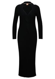 Платье-джемпер BOSS, черный