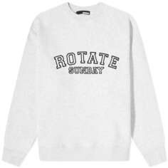 Rotate Sunday Sweat Классический спортивный свитер с круглым вырезом