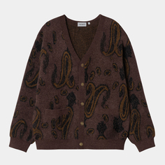 Кардиган Carhartt Wip Medford Paisley, бордовый