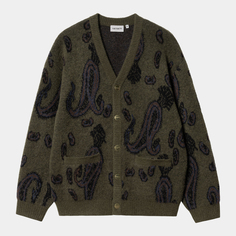 Кардиган Carhartt Wip Medford Paisley, зеленый