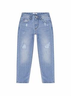 Прямые джинсы с рваным эффектом MSGM