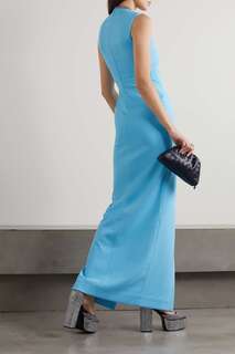 SOLACE LONDON креповое платье Sofia, синий