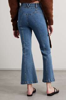 VERONICA BEARD расклешенные джинсы Carson с высокой посадкой, деним