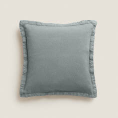 Чехол на подушку Zara Home Cotton Cushion, серый