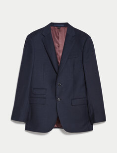 Пиджак стандартного кроя из богатой шерсти SARTORIAL, темно-синий