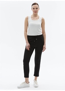 Стандартные черные женские брюки с нормальной талией Selen