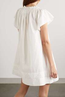 APIECE APART + NET SUSTAIN Deia мини-платье из органического хлопка и поплина, кремовый
