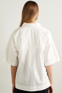 CO Рубашка из поплина с добавлением хлопка, белый