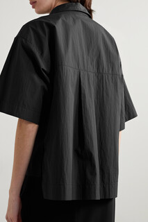 CO Рубашка из поплина с добавлением хлопка, черный
