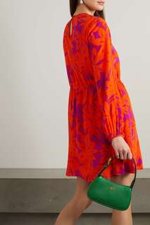 DIANE VON FURSTENBERG платье мини из крепа Sydney с цветочным принтом, красный