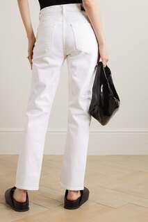 GOLDSIGN узкие джинсы Morgan с высокой посадкой, белый