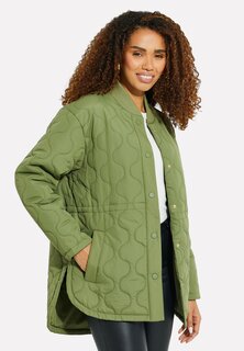 Короткое пальто Threadbare, зеленый