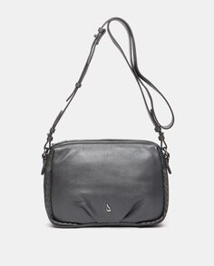 Женская сумка через плечо Mini Wonderland из серебристой кожи Abbacino, серебро