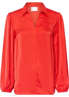 Атласная блузка Bpc Selection, красный