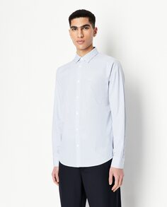 Мужская полосатая рубашка обычного кроя Armani Exchange, мультиколор