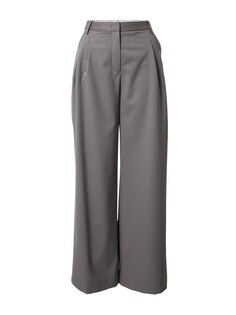 Широкие брюки со складками спереди Designers Remix Jolene, темно-серый