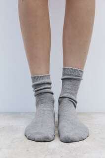 Простые низкие носки ZARA, серый