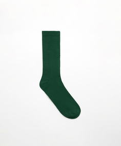 Классические спортивные носки в рубчик из смесового хлопка Oysho, пихта