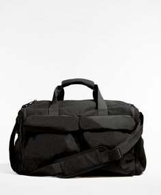Техническая спортивная сумка с передними карманами Oysho, черный