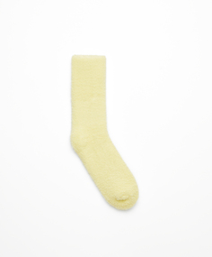 Классические носки из искусственной овчины Oysho, мытая известь