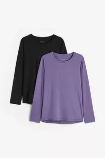 2 спортивные блузки H&amp;M, фиолетовый H&M