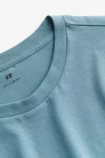 3 футболки стандартного кроя с круглым вырезом H&amp;M, бирюзовый H&M